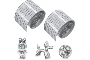 VCSJW 960 Stück Spiegel Mosaik Selbstklebend,Mini Mosaikfliesen Selbstklebend,Mosaiksteine zum Basteln,5 x 5 mm Glas Spiegelmosaik für DIY Kunsthandwerk Dekoration - Quadrat,Silber