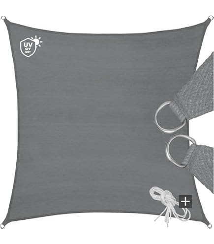 Tenda A Vela Rettangolare SUNNY GUARD 3x3m - Impermeabile E Anti UV Per Giardino, Terrazza