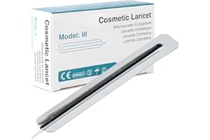 ONE STEP 100 Stück Milien Lanzetten I Pickelentferner I Milien Entferner schmerzfrei I Sterile Lanzetten Kosmetik I Mitesserentferner I Lanzetten Pickel I Einzeln steril verpackt (100)