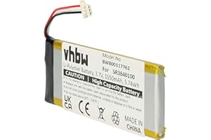 vhbw Akku kompatibel mit Becker Active.6 LMU, Active.6 CE LMU, Active 6 LMU Plus GPS Navigation Navi (1550 mAh, 3,7 V, Li-Polymer)