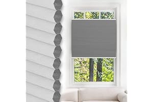 PXZYBD Persianas Plisadas Celulares,Persianas De Nido De Abeja Opaca, Cortinas Aislantes De Nido De Abeja 55cm 60cm 70cm 75cm 80cm 85cm 90cm 95cm,Persianas Celulares Sin Taladrar,W×H-80x100cm/31.5 * 39.4in