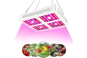 COKOLILA Lamparas LED Cultivo, 1000W Lámparas de Crecimiento, Luces LED Cultivo Espectro Completo con 222 Piezas de LED SMD, Lámpara de Planta cover 160x160cm (1200 W Grow Light)