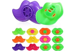 SAFIGLE 20 PièCes Sifflets LèVres Et Barbes Amusants Pour Enfants, Jouets De FêTe MéLangéS, Accessoires Anniversaire, Plastique, Multicolore