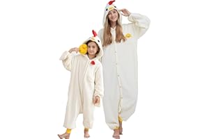 DarkCom Animal Onesie para Niños y Adultos,Carnaval Ropa de Dormir para Niños y Padres,Cosplay Halloween Disfraz Navidad Pijamas