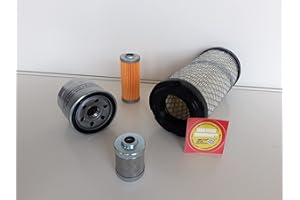 MOTOR FUN SPORTS Filter - Set (klein) passend für Takeuchi TB 016 Ölfilter, Luftfilter, Kraftstofffilter