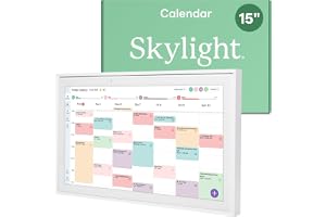 Skylight Calendar: 15 inch Digital Calendar & Chore Chart, Smart Touchscreen Interactive Display for Family Schedules - Wall Mount Included