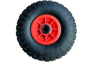 KetoPlastics 10" PNEUMATIC 4.10/3.50-4 SACK TRUCK TROLLEY WHEELBARROW WHEEL WITH 20MM BORE