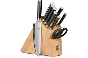 Shun Classic 10 pièces Bloc de couteaux
