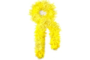 Larryhot boa Feather – 1,8 m – plumes de dinde, fabriquées à la main en plumes pures pour les fêtes, Noël, mariages, tables centrales, costumes, concerts et décoration d’intérieur