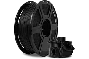 FLASHFORGE Filamento PETG in fibra di carbonio da 1,75 mm, filamento per stampante 3D, bobina da 1 kg, precisione dimensionale +/- 0,02 mm, leggero e resistente al calore e privo di umidità (PETG CF