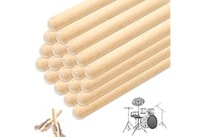 GOMETY 20 Stück Rhythmusstöcke, 20cm Rhythmus-Sticks aus Holz, Klanghölzer Klangholz Instrument Rhythmusstöcke Set Geeignet für Bands, Musikunterricht, Profis oder Anfänger aller Stilrichtungen