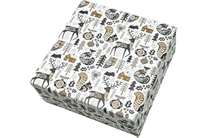 arkamii papel de regalo tamaño 86 x 64 cm diseño navideño 3 hojas tamaño grande (ND6)