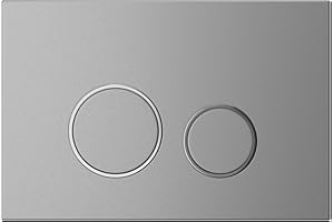 MYLAVABO Drückerplatte WC Betätigungsplatte passend für Geberit Sigma Vorwandelement für Geberit Spülkasten Sigma UP300, UP320, UP700, UP720 (Silber-Chrom, Kunststoff)