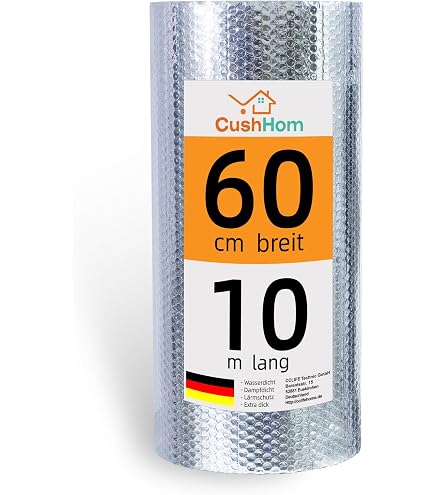 Selbstklebende Alu-Bubble-Isolierfolie – 1x15 M, 5 Mm Dick, Für Wärmedämmung & Sonnenschutz An Auto, Dach & Wand