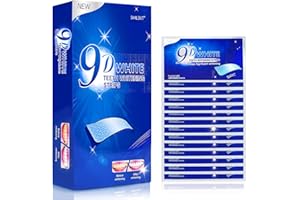 SSKHE 28 Pièces Bande blanchiment Dentaire, 9D Kit de Blanchiment des Dents, Formule non sensible Blanchiment Dentaire, Éliminent les taches profondes