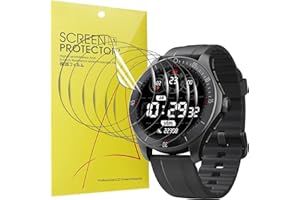 Blueshaweu Folia ochronna kompatybilna z TOOBUR Smartwatch IDW18, HD, przezroczysta, elastyczna folia ochronna na wyświetlacz TPU [6 sztuk] do TOOBUR IDW18 / Gydom IDW18 Smartwatch (przezroczysta)