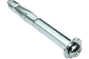 AERZETIX - Juego de 25 - Tacos de expansión Ø10x80mm - para placas de yeso cuerpo hueco - con tornillo M5x87mm - fijación en tabique seco - C49947