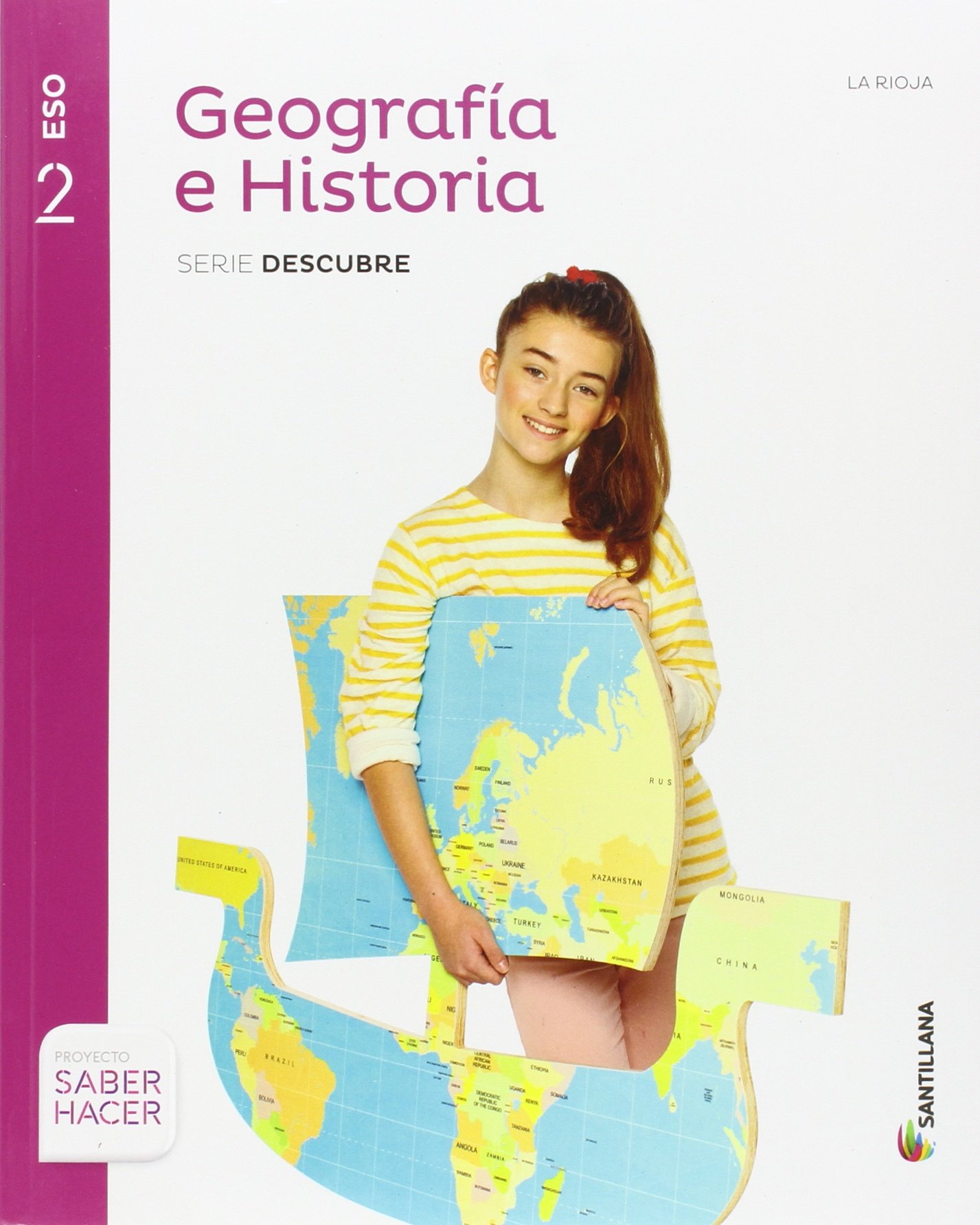 GEOGRAFIA E HISTORIA 2ESO RIOJA + CUADERNO SANTILLANA EDUCACIÓN