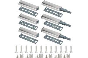 ZUYIST 6 Stück Push to Open Türöffner, Tragbarkeit Drucktüröffner Türdämpfer Schranktür Dämpfer, Magnetisch Softclose Nachrüsten Automatischer Türöffner, Softclose Türdämpfer