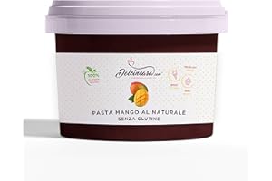DOLCINCASA.COM Dolcincasa-com Pasta al Al Naturale, Prodotto per Fare Il Gelato Alla Frutta al Naturale Comgelatiera Bimby, Mango, 200G