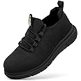 FitVille Mens Wide Work Safety Shoes Composite Toe Mesh Breathable Industrial Work Trainers Wide Toe Box 7-13 UK