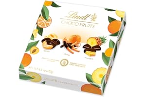 Lindt - Pudełko CHOCO OWOCE Moreela, pomarańczowe, ananas - czarna czekolada, 180g
