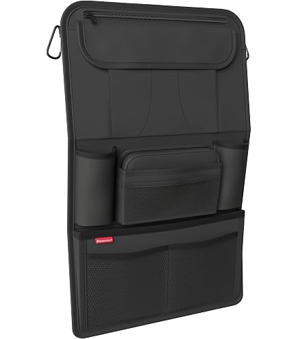 Organizer Auto Per Sedile Posteriore BELOMI | Portaoggetti Da Poggiatesta Con Portabicchiere