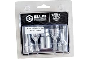 IGP IL GOMMISTA PROFESSIONISTA KIT BULLONI ANTIFURTO RUOTE 12x1.25x24 k17/19 compatibili con FIAT ALFA LANCIA OPEL