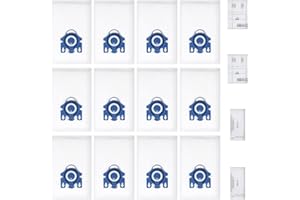 GULONGOME Miele GN Vacuum Bag Replacement HyClean 3D Efficiency GN Vacuum Cleaner Bags,Miele Bags Compatible with Miele GN Vacuum Bags S2000 S5000 S8000 C3 Complete C2(GN 12P)