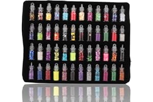 Pongnas 48 Botellas De Color Brillo Lentejuelas En Polvo Decoración DIY Joyas Epoxi Herramientas de Fabricación de Moldes Accesorio para Hacer Joyas de Bricolaje