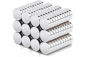 SWIHORAB 120 Pcs Round Strong Magnets, 7mm x 2mm Mini Neodymium for Fridge, Whiteboard, Small Craft, Photos and Tools