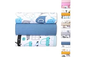 BABYSAFE Offerta Set 3 Pezzi Mussole Estive per neonato odori resistenti Anti Batteri 80 x 70 cm 100% Cotone Biologico Certificato OEKO-TEX Morbide, per Fasciatoio, Mussole Neonato 3 Pack