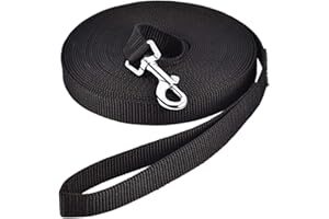 HAPPY HACHI Schleppleine für Hunde, 3m /5m /10m /15m /20m /33m Nylon Hundeleine mit Robuste & Wetterfeste, Trainingsleine mit