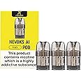 NEVOKS Feelin A1 Pods (0.4 ohm - XL | 25w - 30w) - 3 Pack, Side Fill System, DTL Vaping Style, Leakproof Design, No Nicotine