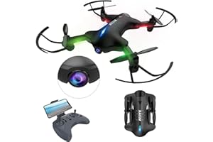 ATOYX Drone con Cámara, 720 HD Drone Plegable con App WiFi FPV, Altitud Hold, Modo sin Cabeza, Una Tecla de Despegue y Aterrizaje de Gravedad RTF, Mejor Regalo,AT-146