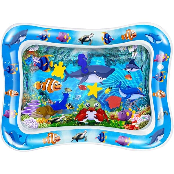 Baby Wasserspielmatte 46x66 Cm - BPA-frei Für Bauchzeit & Sinnesentwicklung Ab 3 Monaten