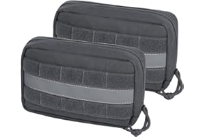 OneTigris Worki na karmę dla psów, 2 sztuki, duża torba na karmę z odblaskowymi paskami, nadaje się do taktycznej uprzęży dla psa, treningu, spacerów z psem