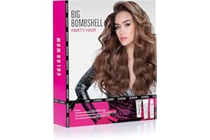 Color Wow Big Bombshell Party Hair,preisgekröntes Volumen-Ferien-Set verwandelt feines, flaches, federndes langanhaltendes, sexy Bombshell-Volumen; leistungsstarker Hitzeschutz; tierversuchsfrei