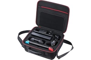 Maofuxing FASTDISK Funda para Nintendo Switch Estuche rígido,Estuche de Viaje Compatible con el Controlador Nintendo Switch Fit Switch Pro,Adaptador de CA,Agarre Joy-con,Correa Joy-con