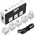 Key Power 230-Watt Step Down 220V to 110V Voltage Converter & International Travel Adapter/Power Converter with USB-C Port 18W - [Use for USA Appliance Overseas in Europe, AU, UK, Ireland, etc.]