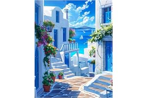 DAISEN ART Landscape Paint by Numbers for Adults, Painting by Numbers for Adults, Landscape Paint by Numbers Kits for Gifts and Home Wall Decor 12x16 Inch