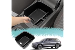 ZCLINKO Compatibile con VW Tiguan Allspace LWB L R Line 2018-2022 2023Compatibile con Vassoio Scatola Portaoggetti da Bracciolo,Central Console Organizer Tuning Accessori Interni Secondar