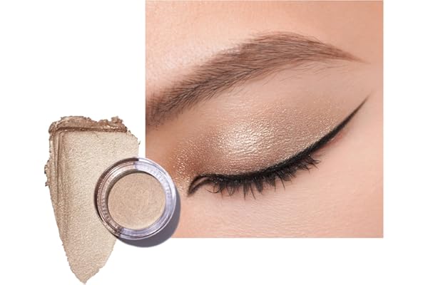 OULAC Fard a Paupiere Creme, Fard a Paupiere Paillette Sépia, Tient le Maquillage Pendant 12 Heures +, Résistant à la Transpiration, Résistant Aux Plis, Vegan | 06g (23) Light Luxury