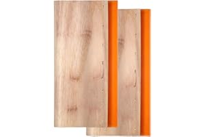 TheStriven 2 Stück Siebdruck-Rakel mit Holzgriff für Siebdruck Rakel Holzgriff Scratch Board Tools Bildschirm Drucken Rakel Stoff Craft Rakel Grafik Rakel Siebdruck Tintenschaber für Siebdruck