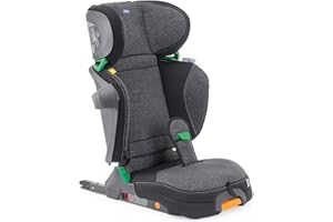 Chicco Fold&Go I-Size Seggiolino Auto 15-36 Kg, Bambini 3-12 Anni, Grigio, 47 x 46 x 67 cm