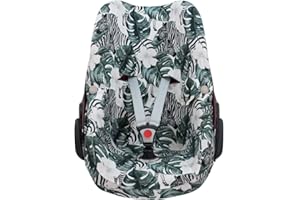 JYOKO Kids Baumwollbezug für Autositz kompatibel mit Pebble Maxi Cosi, Bebe Confort (Zebra)