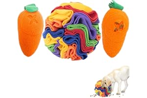 TWOPER Snuffle Mat Interactive Dog Toys Ball Dog Brain Mental Stimulating Puzzle Toys for Dogs Enrichment Game Feeding Mat for Stress Relief Portable Machine Washable (Small, Multicolor)