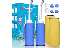 TONELIFE 2PCS Portable Bidet - Squeeze Momwasher Bottle 500ml 17oz - Portable Shower-Travel Bidet Toilet Bottle for Adult Women,Postpartum Care,Hemorrhoids,Post-Surgery Recovery, Moms,New Baby & Eldery