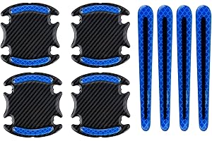 TIBAPLA 4 Stk Autotür Griffe Aufkleber, Kohlefaser Autotürgriff Tasse Lack Kratzschutz Abdeckungen, Autotürgriffe Schutz Türschüsselschutz, Auto Türgriff Lackschutzfolie, für Autos Trim Sicherheitsaufkleber
