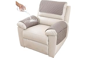 GYHH Sofa Armrest Cover, Headrest Cover for Recliner Chair Arm Cover,Armchair Slipcover Nonslip Quilted Furniture Protector for Pets Leather Sofa Couch